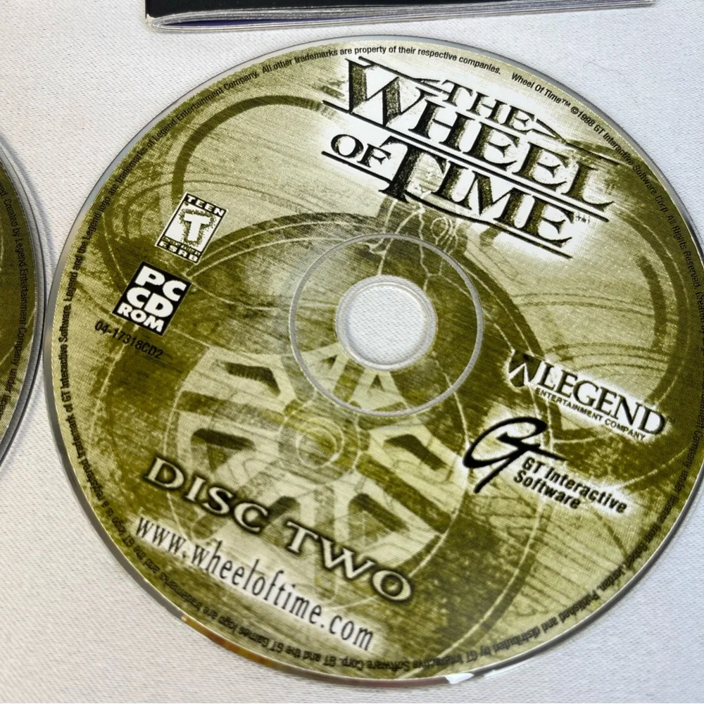 The Wheel of Time (PC CD-ROM 1998) 2 Disc Set Great Condition W/  Manual